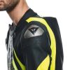 Dainese AUDAX D-ZIP 1PC PERF závodní kombinéza černá/fluo-žlutá vel.48
